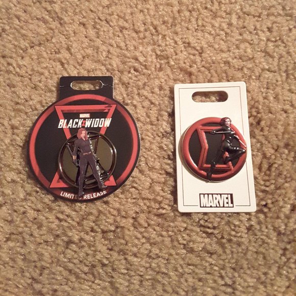 Black Widow Disney Exclusive Pin Lot - Picture 1 of 3